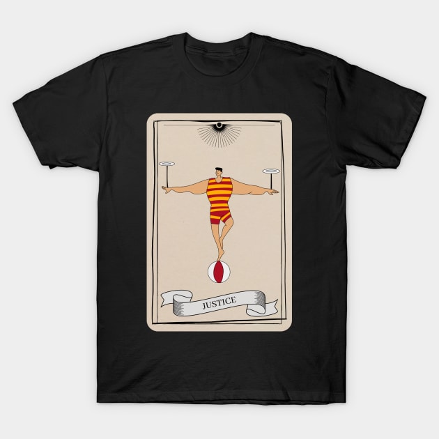 Circus Tarot T-Shirt by Gwraggedann